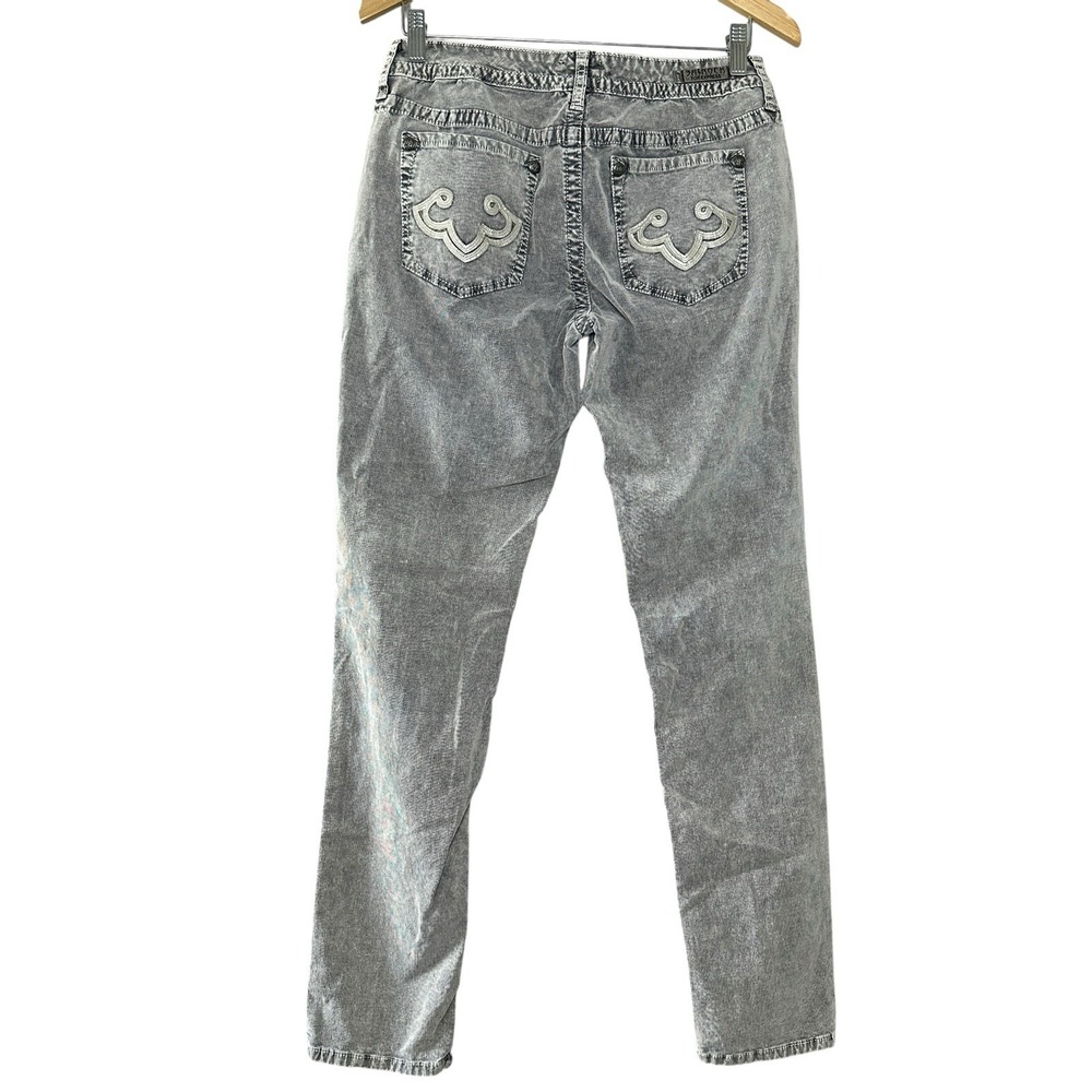 ReRock for Express Womens Gray Acid Wash Corduroy Pants Skinny Jeans Sz 8‎